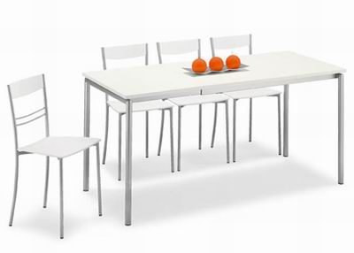 ISOLA Sedia  Sedia con struttura in metallo satinato color alluminio.Seduta e schienale in legno colore: naturale,ciliegio,wengè e bianco.